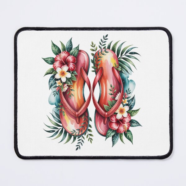 Item preview, Floral Flip Flops  designed and sold by jkrphoto.
