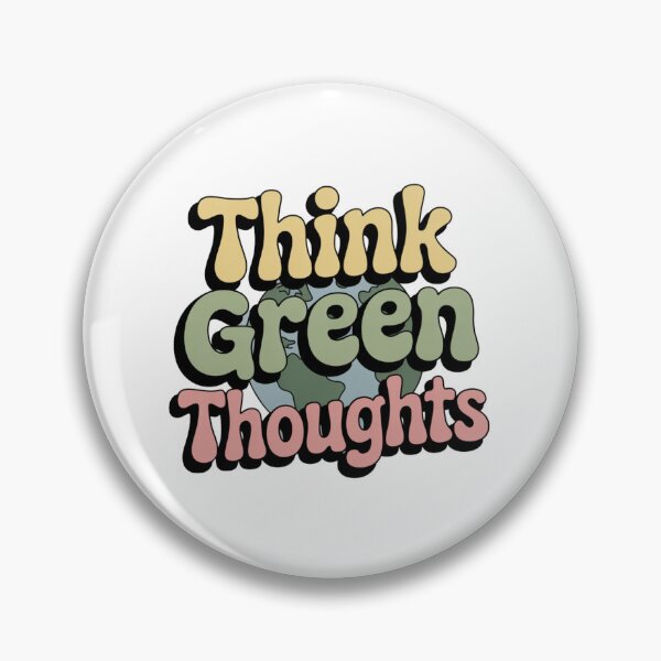 Item preview, Think Green Thoughts Retro Earth designed and sold by proearth2022.