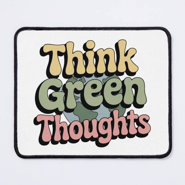 Item preview, Think Green Thoughts Retro Earth designed and sold by proearth2022.