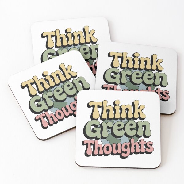 Item preview, Think Green Thoughts Retro Earth designed and sold by proearth2022.