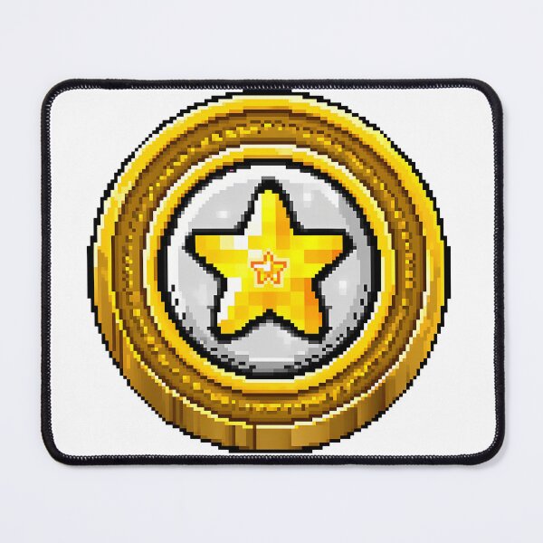 Item preview, Retro Pixel Gold Star Coin Arcade Game Icon designed and sold by DesignArtist.ia.