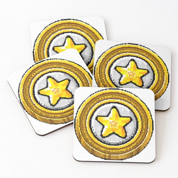 Item preview, Retro Pixel Gold Star Coin Arcade Game Icon designed and sold by DesignArtist.ia.