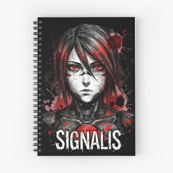 Item preview, Signalis Distorted Nowhere Realm – Cryptic Text Overlay Replika Portrait designed and sold by Senpaiwaves.