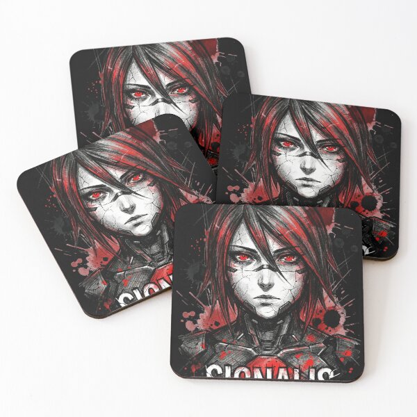 Item preview, Signalis Distorted Nowhere Realm – Cryptic Text Overlay Replika Portrait designed and sold by Senpaiwaves.