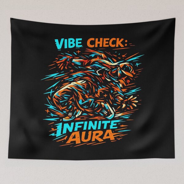 Item preview, Infinite Aura Vibe Check Gaming Aesthetic Quote designed and sold by SplashTastic.