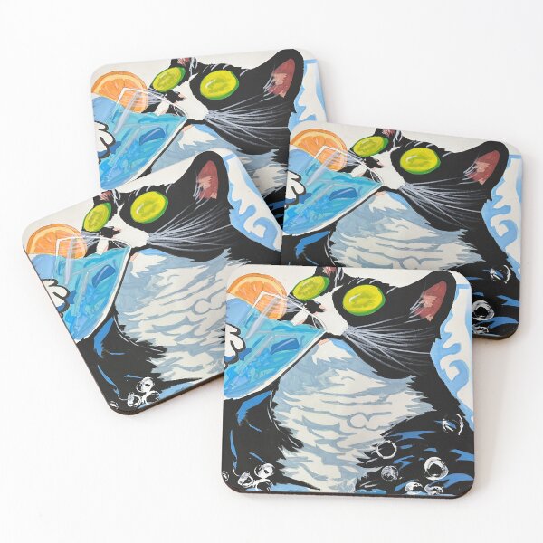 Item preview, Black Cat Cocktail Bath – Citrus Eyes Pop Art designed and sold by xRoarAndPawArtx.