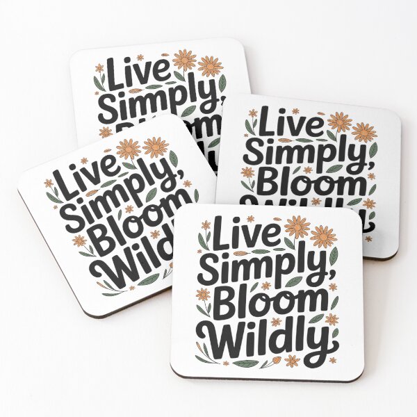 Item preview, Live Simply Bloom Wildly Flowers designed and sold by proearth2022.