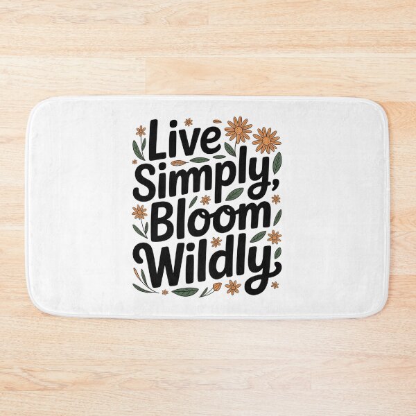 Item preview, Live Simply Bloom Wildly Flowers designed and sold by proearth2022.
