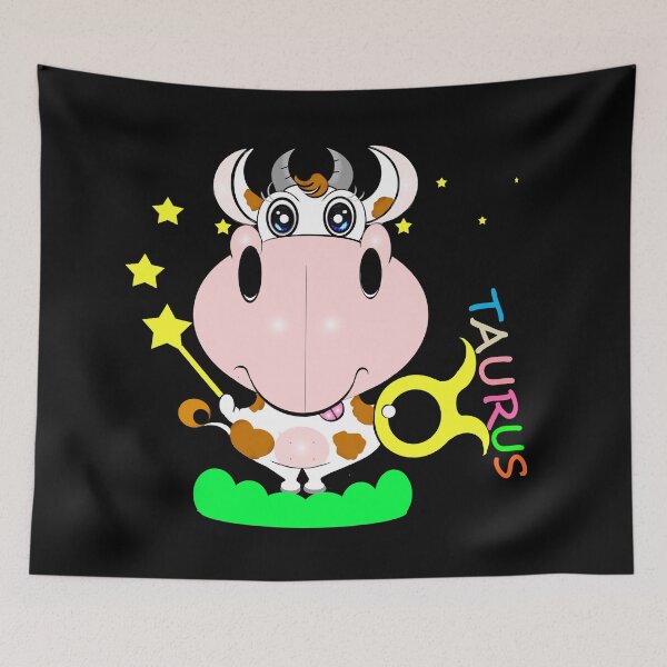 Item preview, Zodiac Wheel Astrological Sign - Cute Taurus  designed and sold by Shirley cute art .