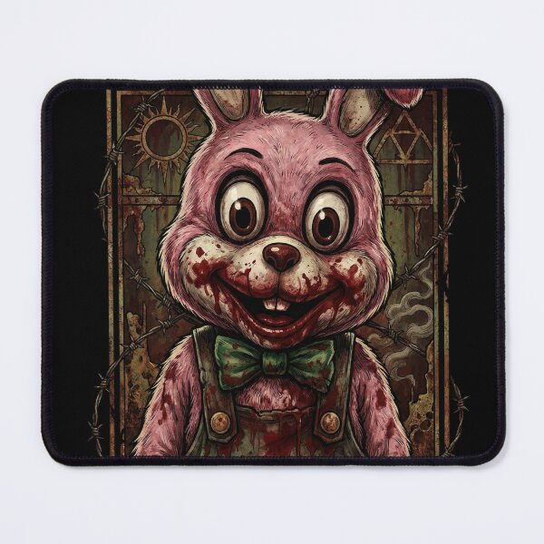 Item preview, Silent Hill Robbie Rabbit Inspired – Lakeside Amusement Horror Plush Portrait designed and sold by Senpaiwaves.