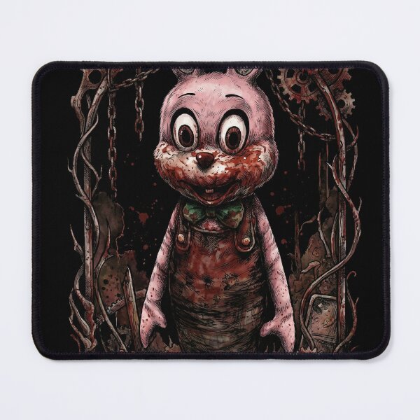 Item preview, Robbie the Rabbit Silent Hill Fan Art – Creepy Pink Mascot Bloodied Mouth Design designed and sold by Senpaiwaves.