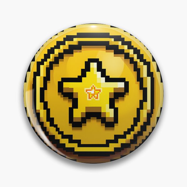 Item preview, 8 Bit Gold Star Coin Retro Arcade Pixel Art designed and sold by DesignArtist.ia.
