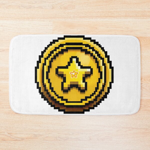 Item preview, 8 Bit Gold Star Coin Retro Arcade Pixel Art designed and sold by DesignArtist.ia.
