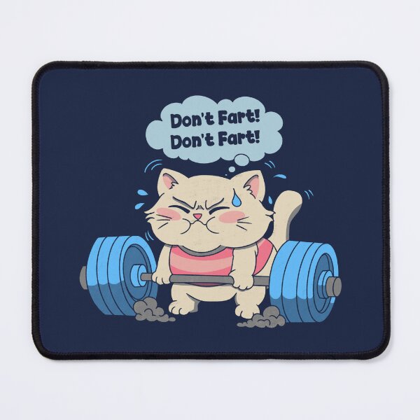 Item preview, Don't Fart Gym Cat designed and sold by loobsart.