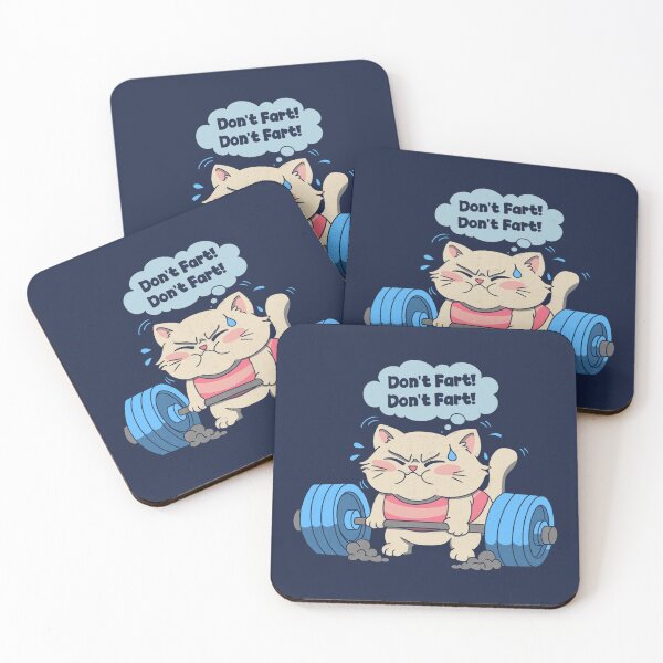 Item preview, Don't Fart Gym Cat designed and sold by loobsart.