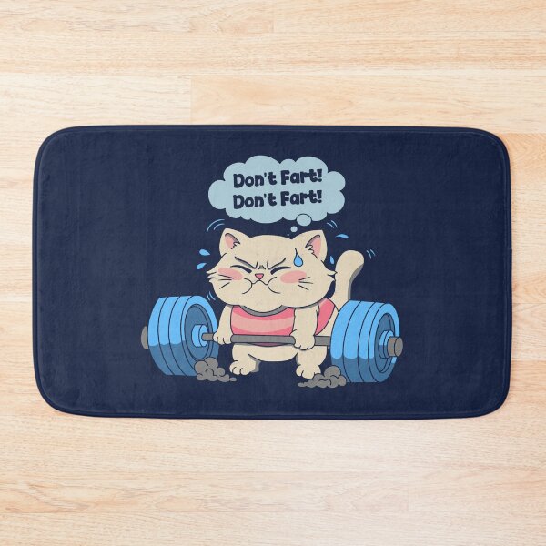 Item preview, Don't Fart Gym Cat designed and sold by loobsart.