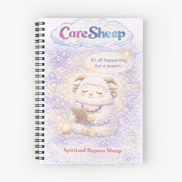 Item preview, Spiritual Bypass Sheep | It’s All Happening for a Reason CareSheep Parody (Sheepism) designed and sold by Thpoar.