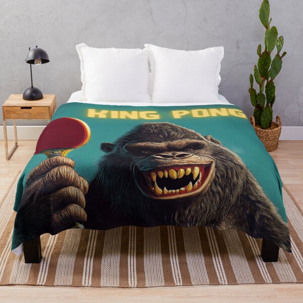 Item preview, King Pong Table tennis funny illustration designed and sold by Thunderg1rl.