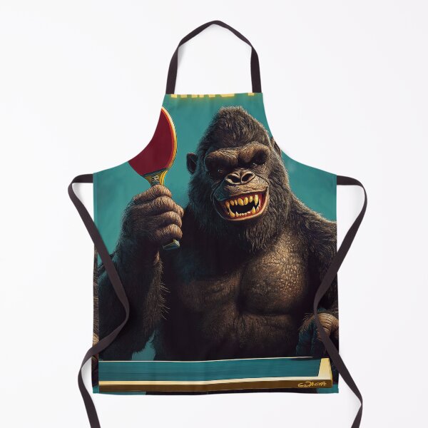 Item preview, King Pong Table tennis funny illustration  designed and sold by Thunderg1rl.