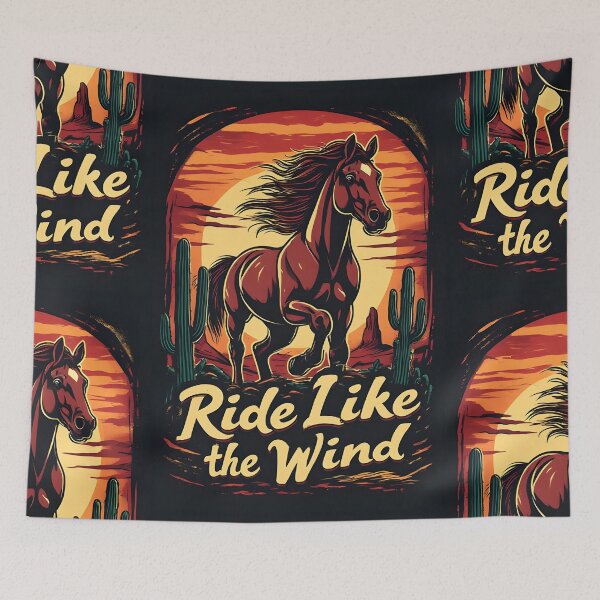 Item preview, Ride Like the Wind – Old Western Cowboy Horse Illustration designed and sold by owi-art.