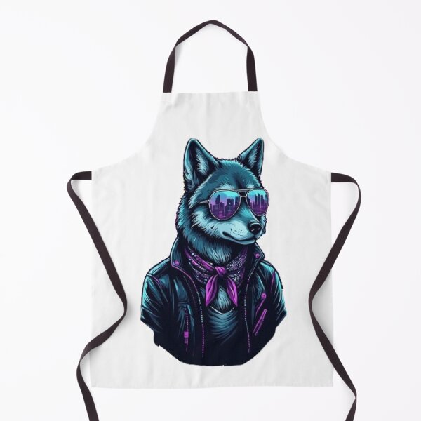 Item preview, Synthwave Wolf - Retro Outrun Streetwear designed and sold by RetroRascalStudio.