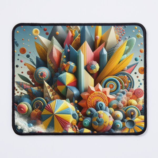 Item preview, colorful geometrik dekorative pattern designed and sold by Dogandesighn.