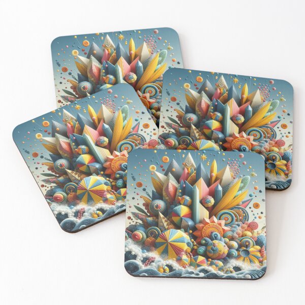 Item preview, colorful geometrik dekorative pattern designed and sold by Dogandesighn.