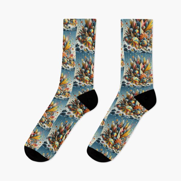 Item preview, colorful geometrik dekorative pattern designed and sold by Dogandesighn.
