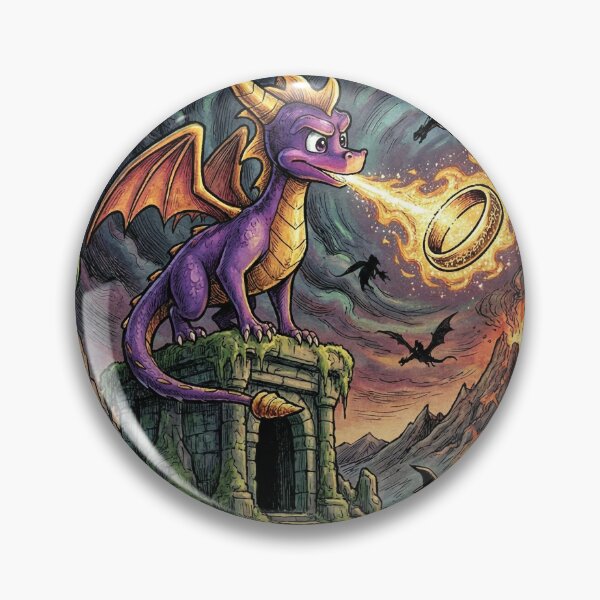 Item preview, Spyro the Dragon Mischievous Hero – Wings Glide Fire Attack Pose designed and sold by Senpaiwaves.