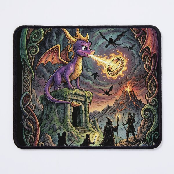 Item preview, Spyro the Dragon Mischievous Hero – Wings Glide Fire Attack Pose designed and sold by Senpaiwaves.