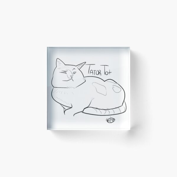 Item preview, Tator Tot The Cat Drawing designed and sold by Cat Haven & Rescue .