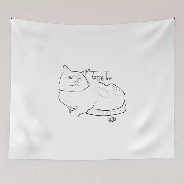 Item preview, Tator Tot The Cat Drawing designed and sold by Cat Haven & Rescue .