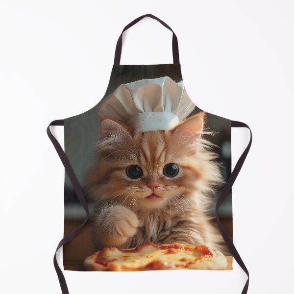 Item preview, Funny Chef Kitten Making Pizza Cute Cat Art designed and sold by Jaani-T.