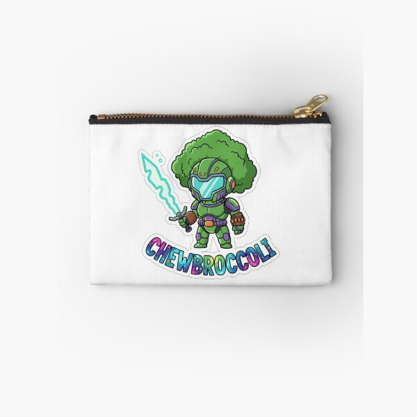 Item preview, Chewbroccoli – Space Veggie Typography Pun Sticker designed and sold by Imaginarium of Chaos falcon88 .