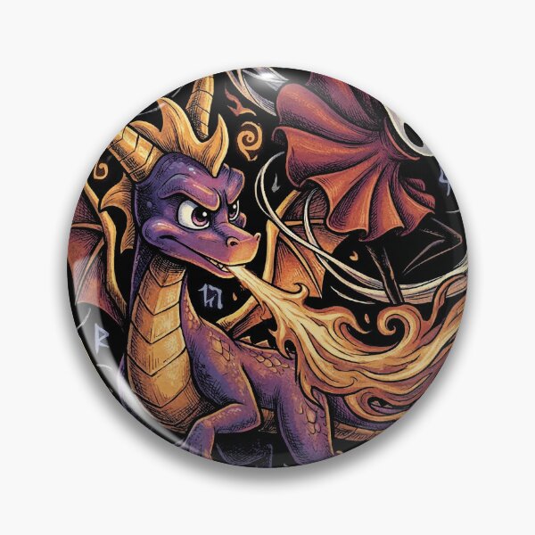Item preview, Spyro the Dragon and Hornet from Silksong Mischievous Hero – Wings Glide Fire Attack Pose designed and sold by Senpaiwaves.