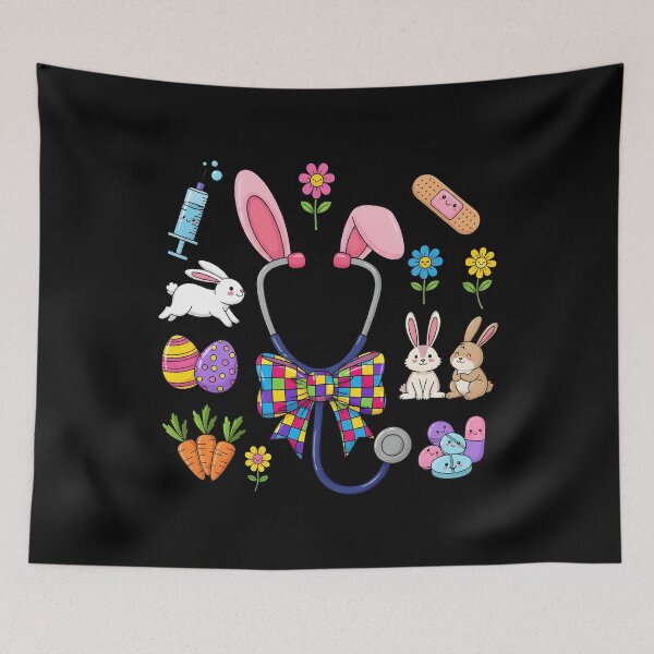Item preview, Rabbit Bunny CNA ICU Coquette Easter Nurse designed and sold by OlakunleOloroz.