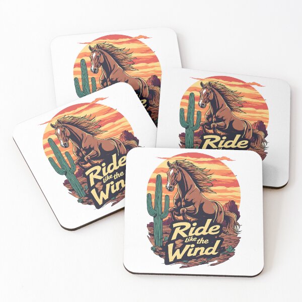 Item preview, Ride Like the Wind – Wild West Cowboy Horse designed and sold by owi-art.