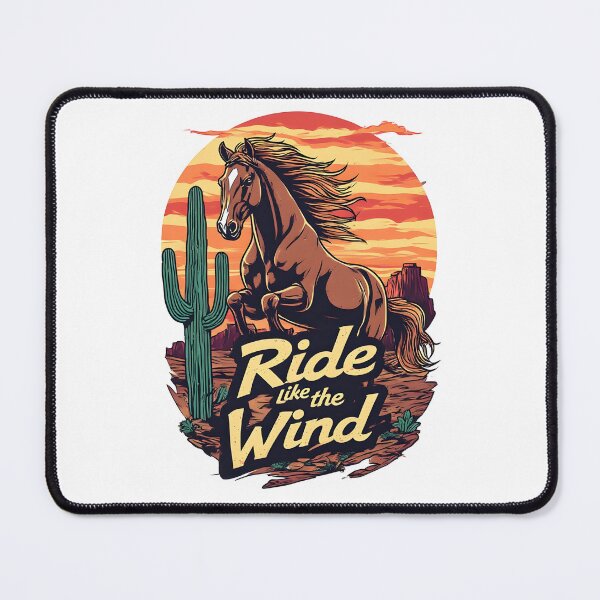 Item preview, Ride Like the Wind – Wild West Cowboy Horse designed and sold by owi-art.