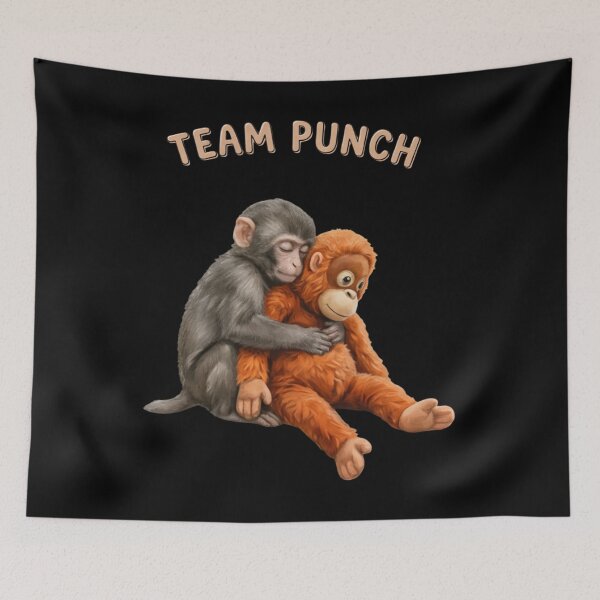 Item preview, Team Punch - Baby Monkey Punch, Punch the monkey, Punch Monkey designed and sold by MD-Over.