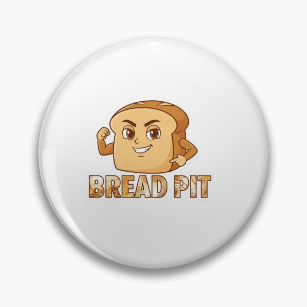 Item preview, Bread Pit – Bakery Heartthrob Typography Sticker designed and sold by Imaginarium of Chaos falcon88 .