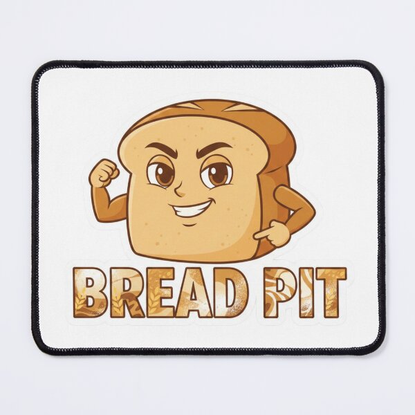 Item preview, Bread Pit – Bakery Heartthrob Typography Sticker designed and sold by Imaginarium of Chaos falcon88 .