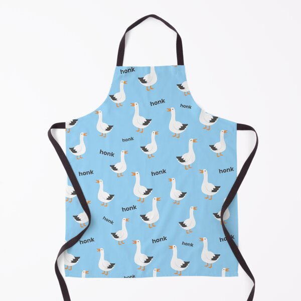 Item preview, Goose Honk Pattern – Funny Seamless Geese Design – Sky Blue Background Version designed and sold by ThatDoggoArtist.