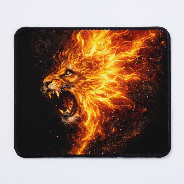 Item preview, Flaming Lion Head T-Shirt – Fiery Roaring Lion Streetwear Design designed and sold by AlishaStudio.