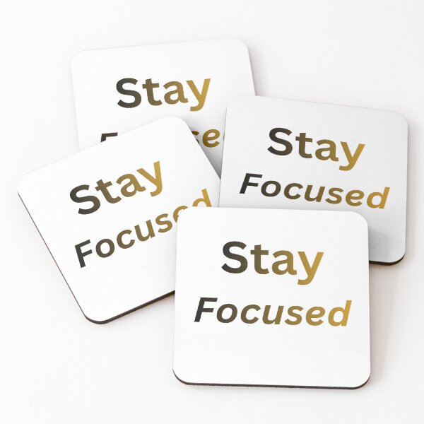 Item preview, Stay Focused Minimalist Typography Design designed and sold by OMLabel.