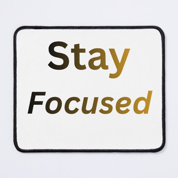 Item preview, Stay Focused Minimalist Typography Design designed and sold by OMLabel.