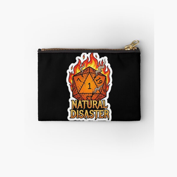 Item preview, "Natural Disaster" Funny Flaming D20 Critical Fail RPG designed and sold by RiotKida.