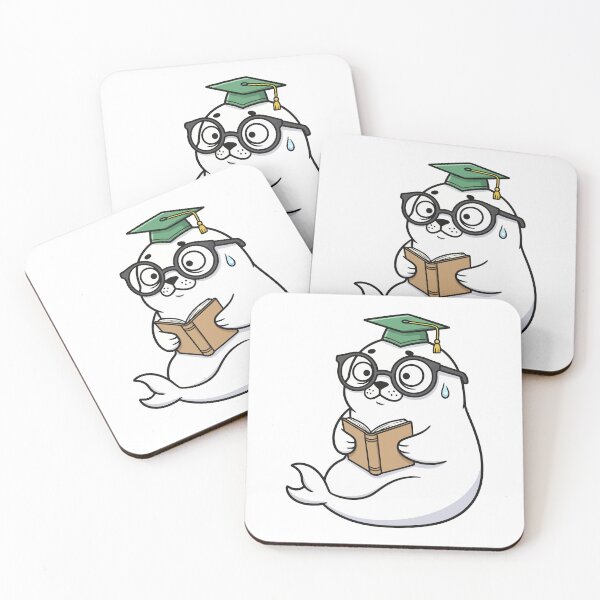 Item preview, Nerdy Academic Seal Reading Book designed and sold by arossvy.