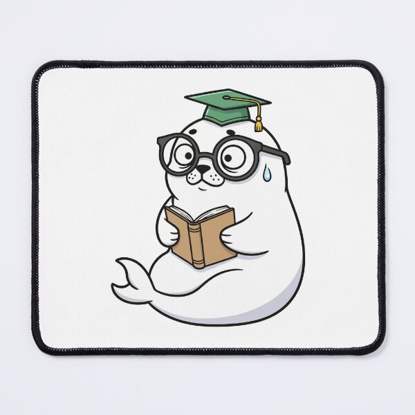 Item preview, Nerdy Academic Seal Reading Book designed and sold by arossvy.