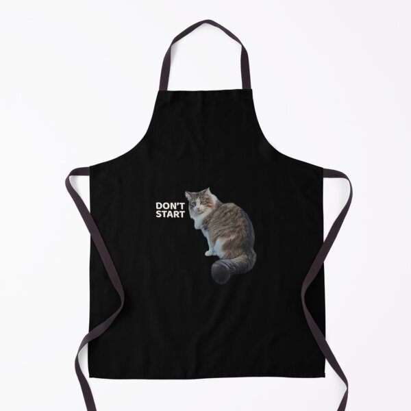 Item preview, Don’t Start – Sassy Cat Attitude Minimal Design designed and sold by MB-CatPrints.