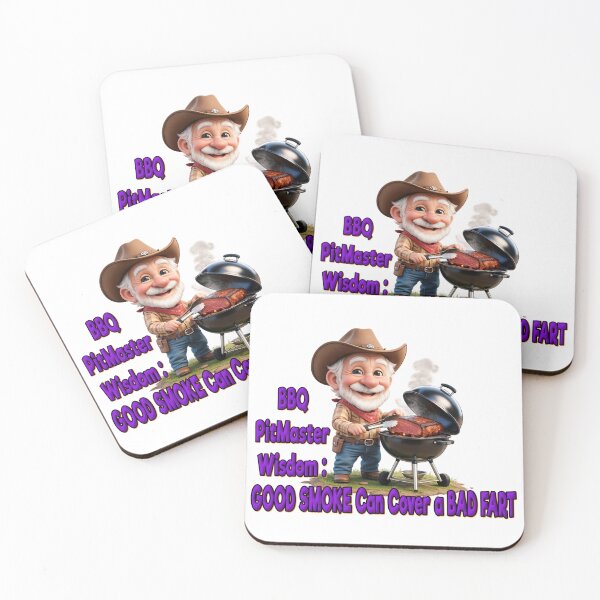 Item preview, BBQ PITMASTER WISDOM: GOOD SMOKE CAN COVER A BAD FART designed and sold by Teez2Plz.
